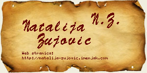 Natalija Žujović vizit kartica
